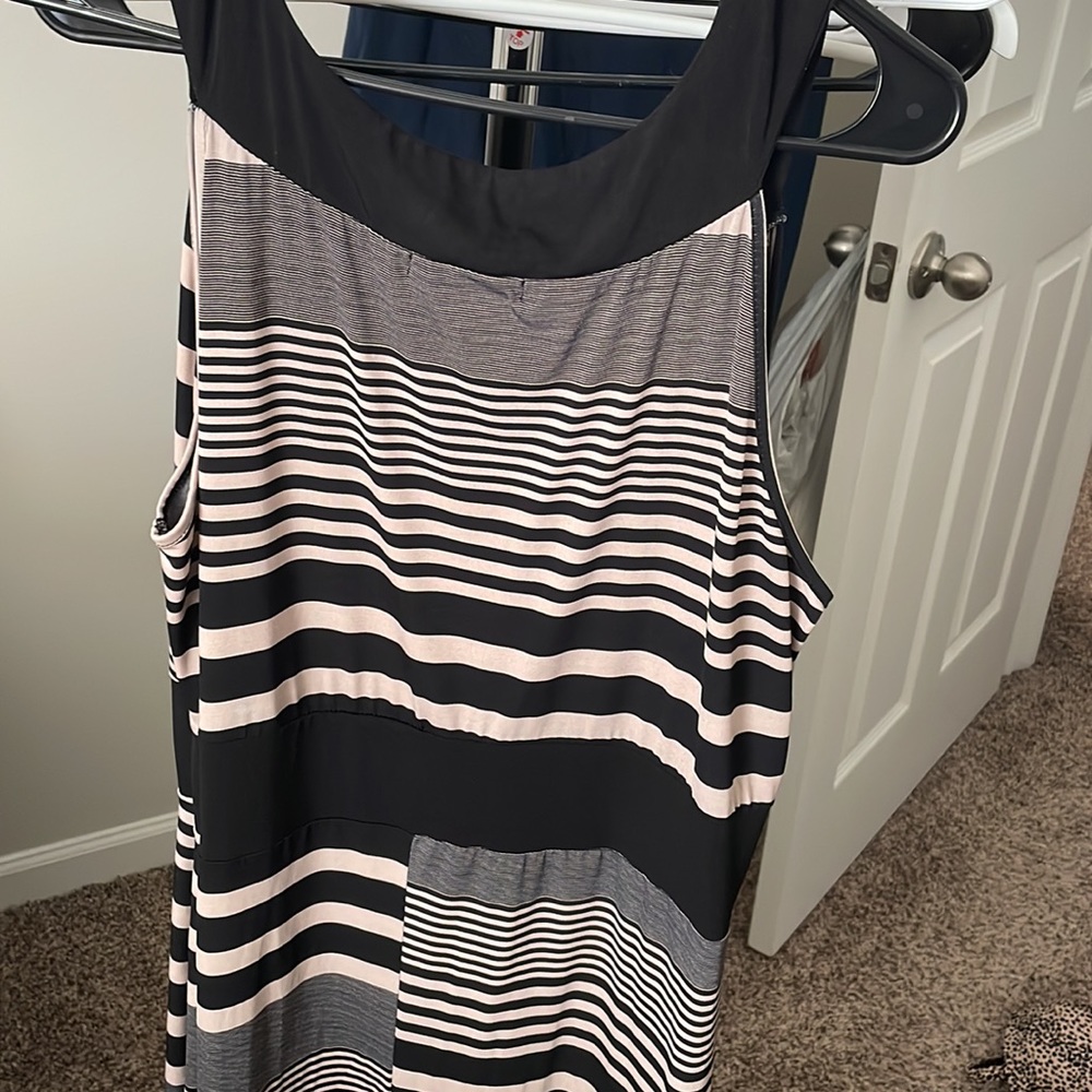 2X sleeveless long dress